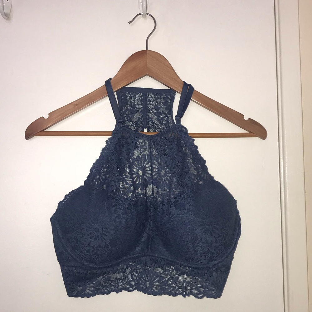 Victoria’s Secret blue halter bra